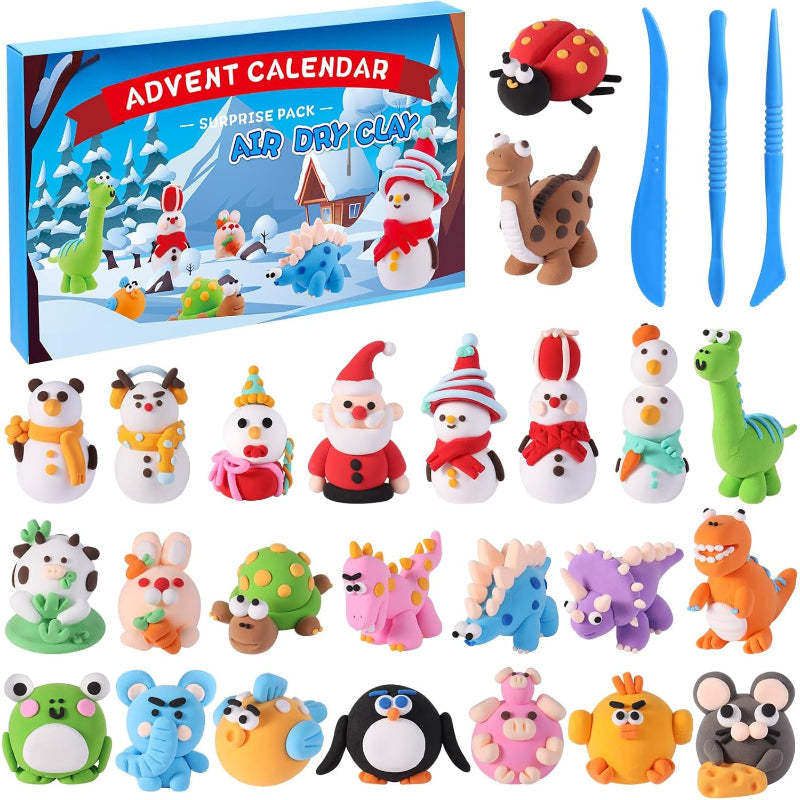 Holiday Advent Calendar With Molding Clay Toys-Personalized Jewels