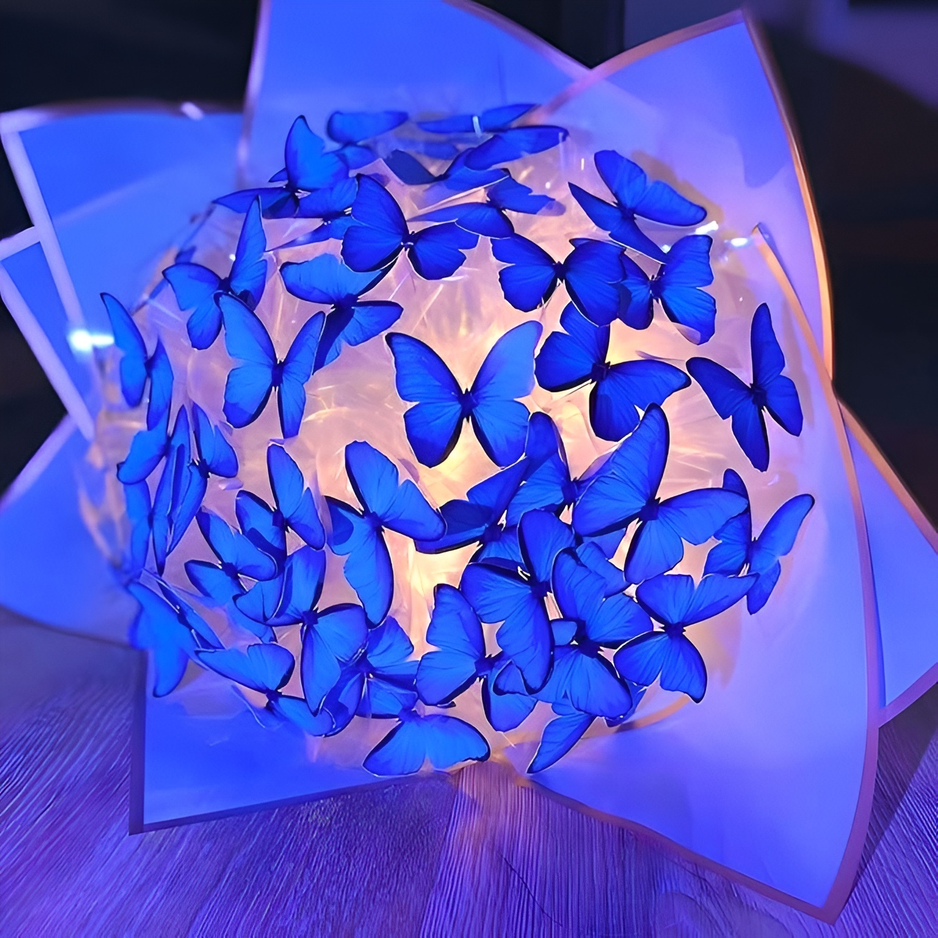 LED Illuminated Butterfly Bouquet