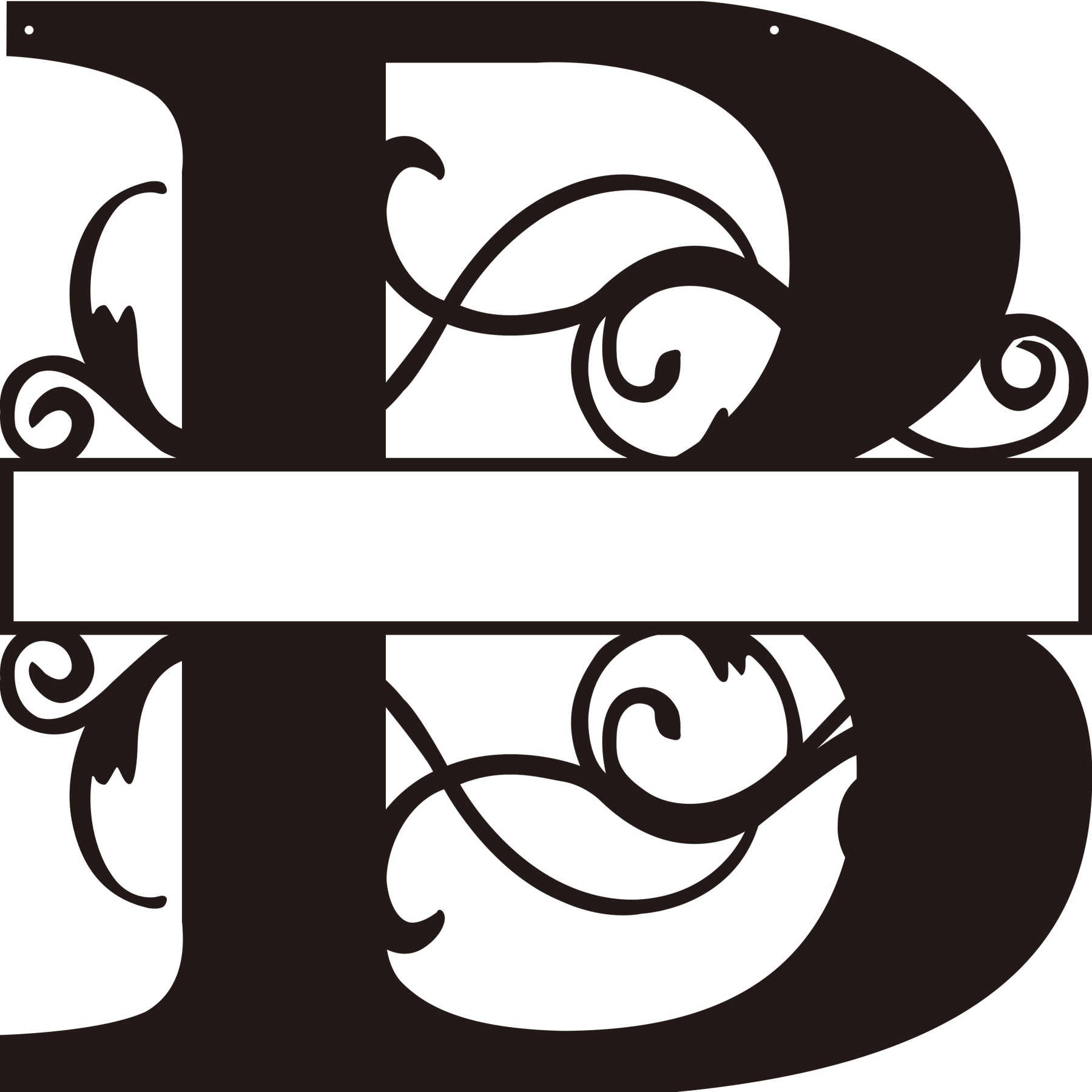 Personalized Split Letter Craft Sign For Home