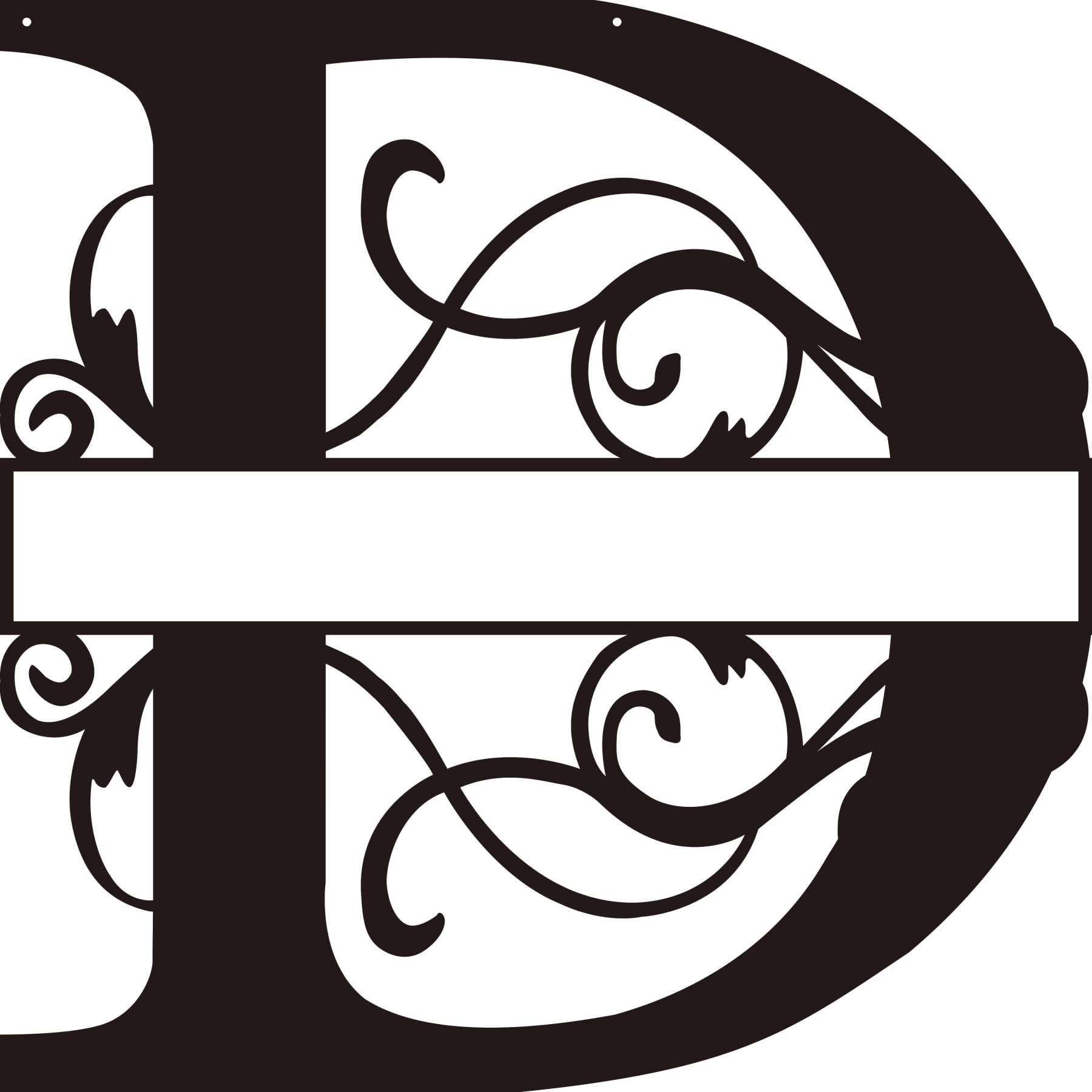 Personalized Split Letter Craft Sign For Home