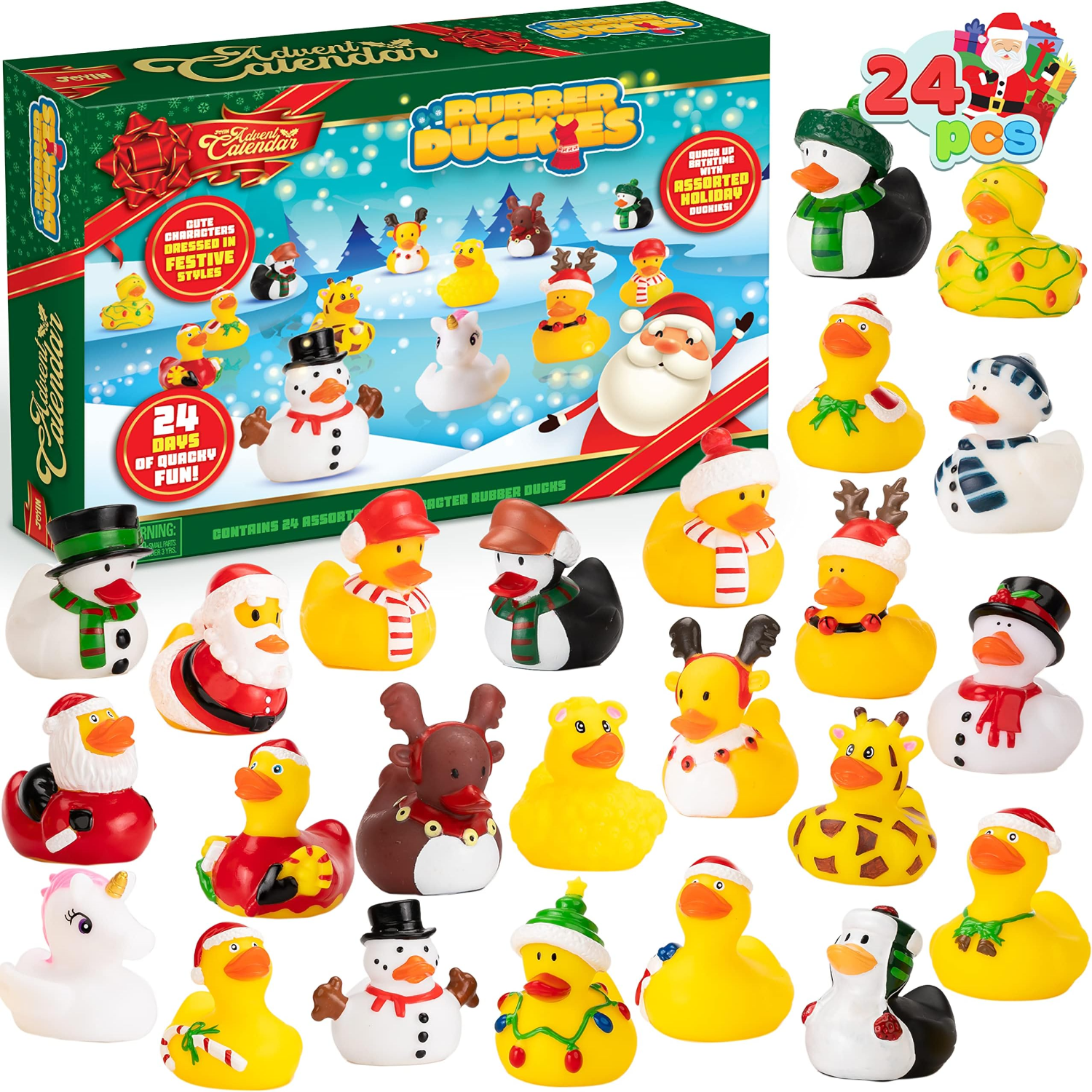 24 Days Rubber Duck Advent Calendar-Personalized Jewels