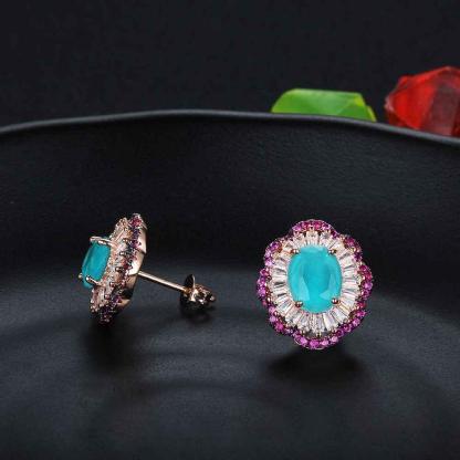 925 Sterling Silver Accessories for Women - Floral Earrings for Women - Fashionable Jewelry for Women - Stud Earrings for Women - Trendy Accessories for Women - Personalized Jewel