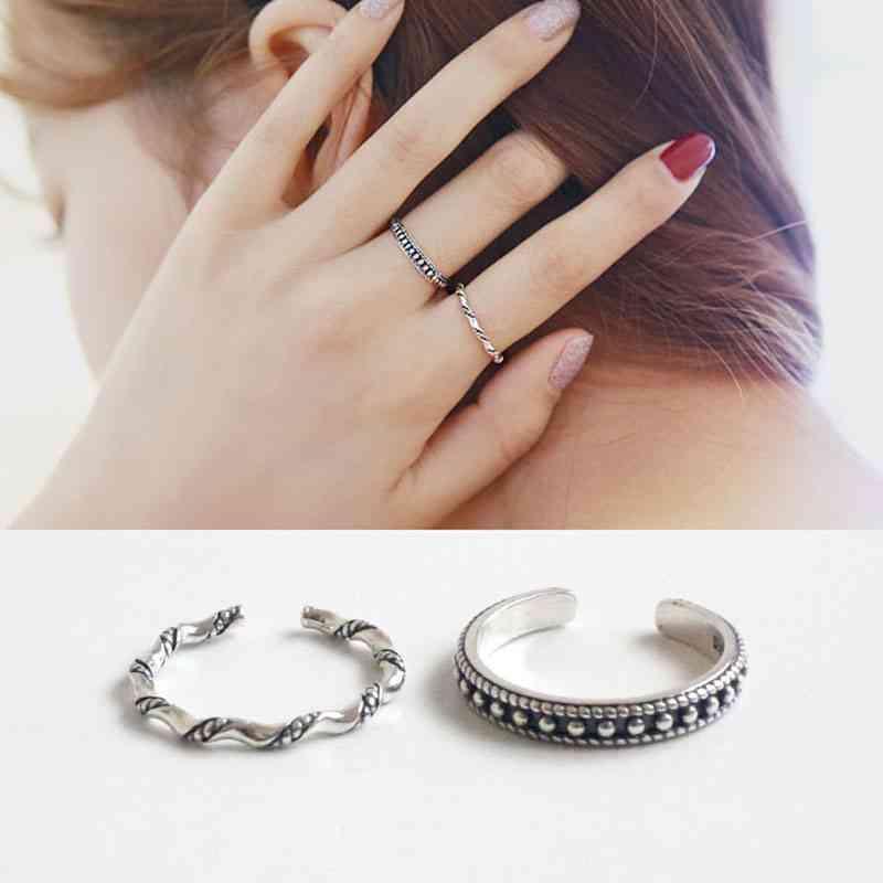 925 Sterling Silver Adjustable Rings for Women – Trendy Fashion Jewelry – Christmas Gift - Personalized Jewel