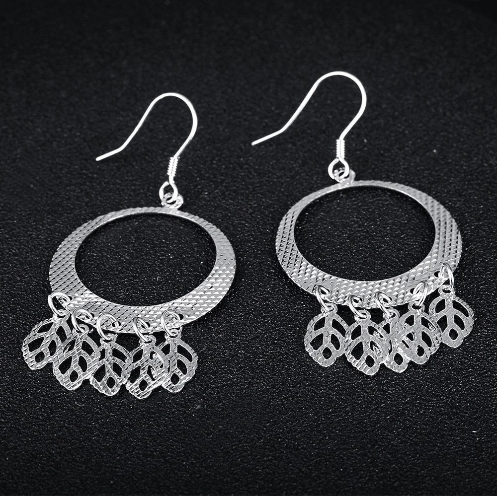925 Sterling Silver Chandelier Drop Earrings for Women, Trendy Party Fashion Jewelry - Personalized Jewel