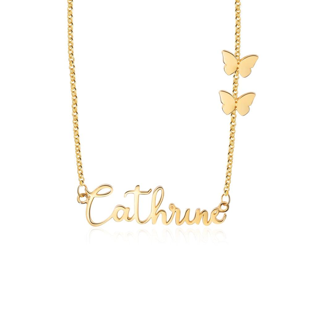 925 Sterling Silver Custom Name Pendant Necklace for Women - Personalized Jewel