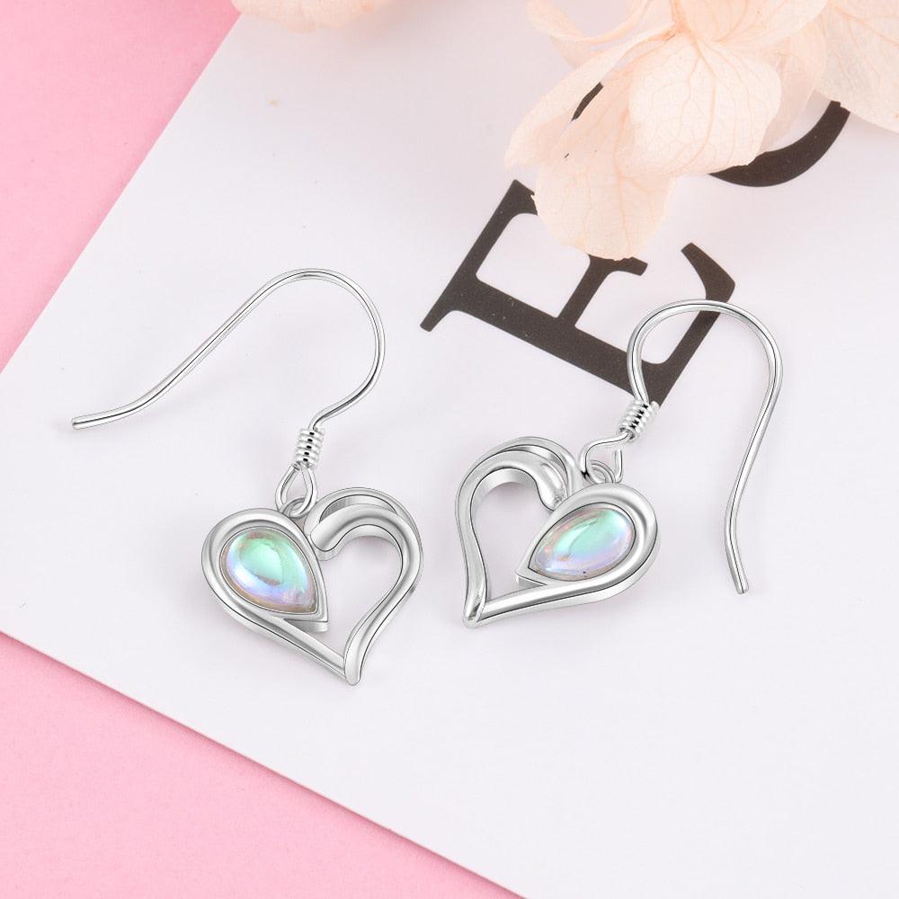 925 Sterling Silver Dangling Earrings-Personalized Jewels