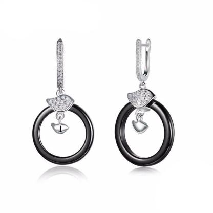 925 Sterling Silver Female Drop Earrings For Women - Dangle Earring - Fashion Party Jewelry - Cute & Romantic Jewelry Gift - Personalized Jewel