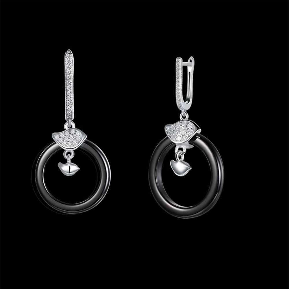 925 Sterling Silver Female Drop Earrings For Women - Dangle Earring - Fashion Party Jewelry - Cute & Romantic Jewelry Gift - Personalized Jewel