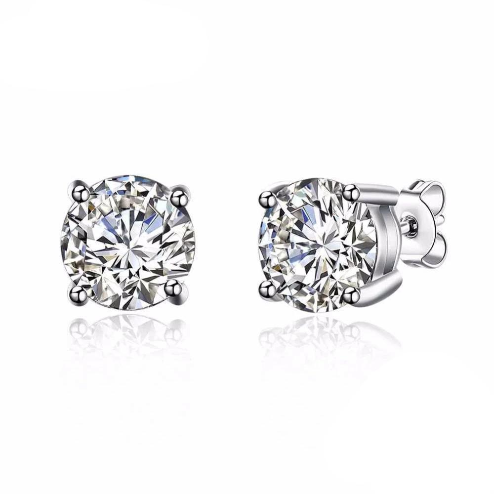 925 Sterling Silver Female Stud Earrings For Women-Personalized Jewels