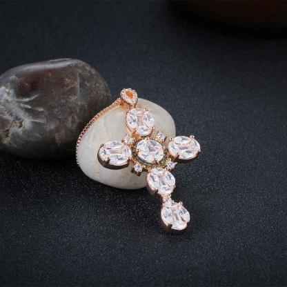 925 Sterling Silver Flower Pattern Zirconia Necklaces for Women, Fashion Jewelry Gift - Personalized Jewel