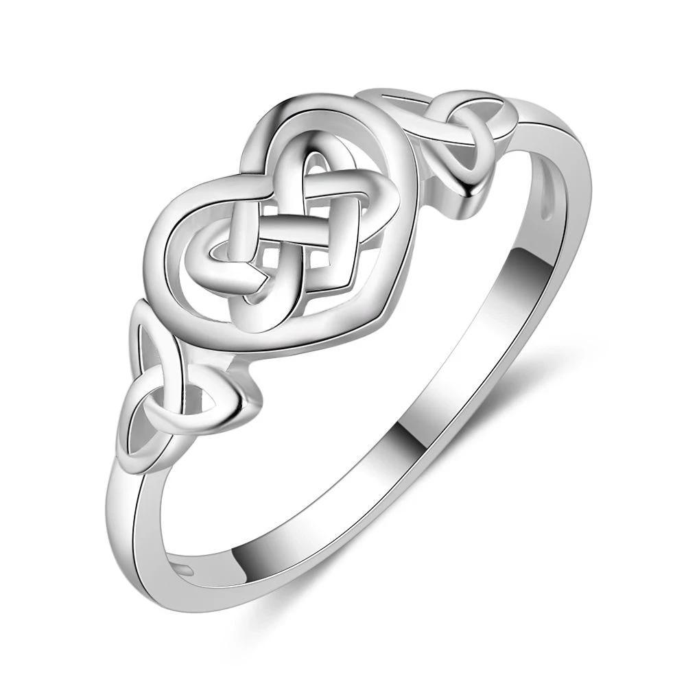 925 Sterling Silver Heart Engagement Ring, Trendy Fashion Jewelry Gift for Women - Personalized Jewel