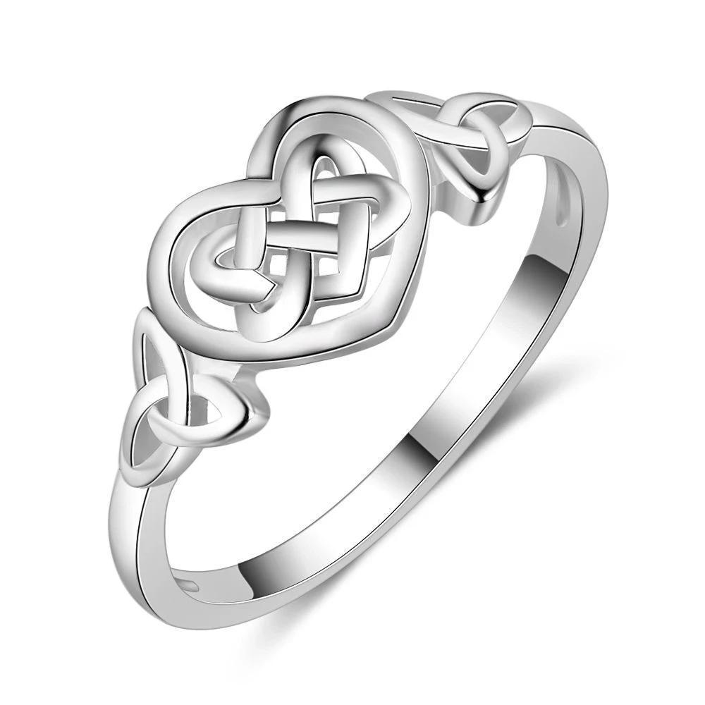 925 Sterling Silver Heart Engagement Ring, Trendy Fashion Jewelry Gift for Women - Personalized Jewel
