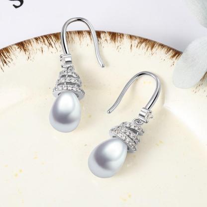 925 Sterling Silver Hook Earrings Drop Earrings for Girls - Personalized Jewel