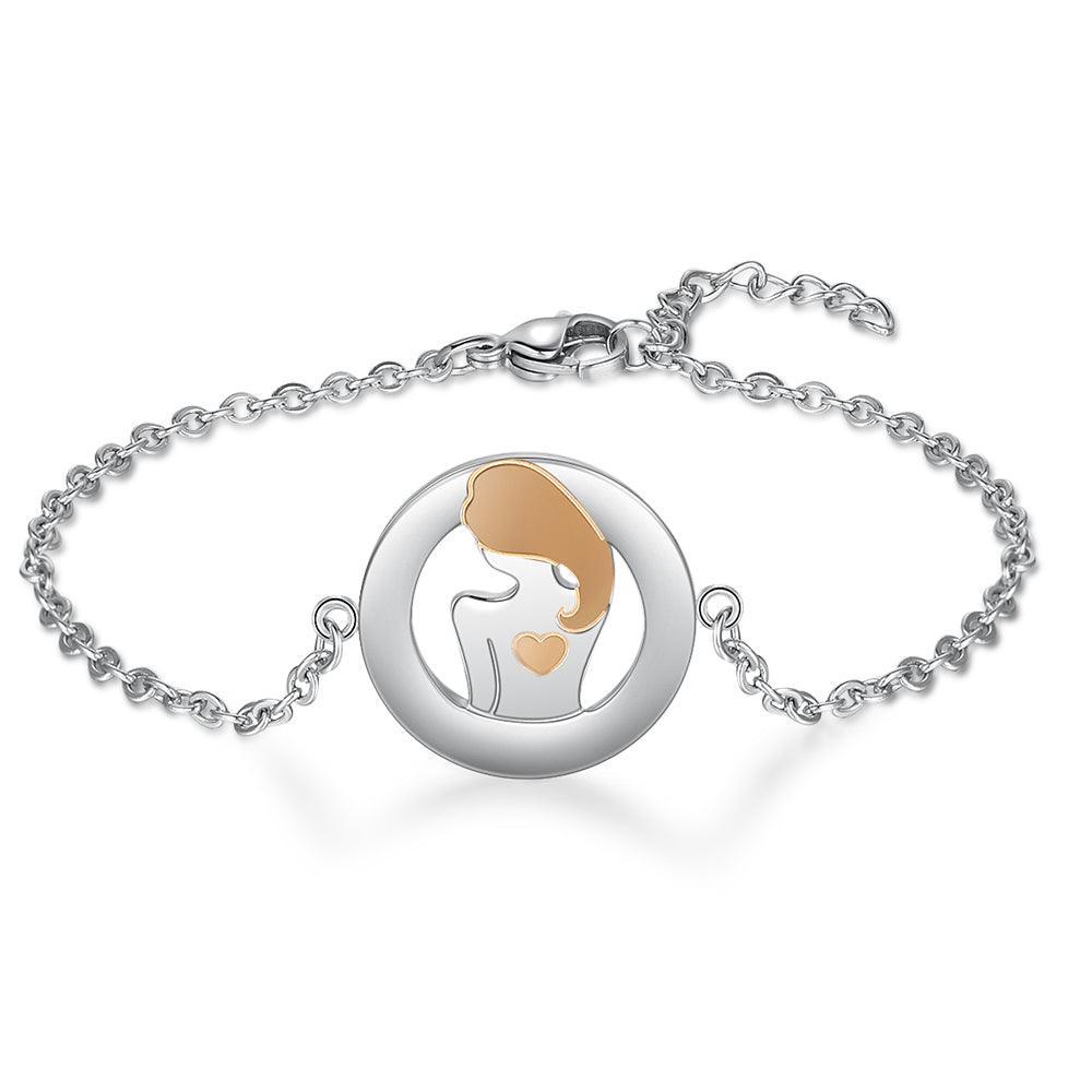 925 Sterling Silver I Got Your Back Bracelet - Chain Bracelet with Custom Name Engraved - Fashion Jewelry Gifts for Women - Personalized Jewel