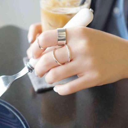 925 Sterling Silver Irregular Shape Hollow Ring, Fashion Jewelry Gift for Women - Personalized Jewel