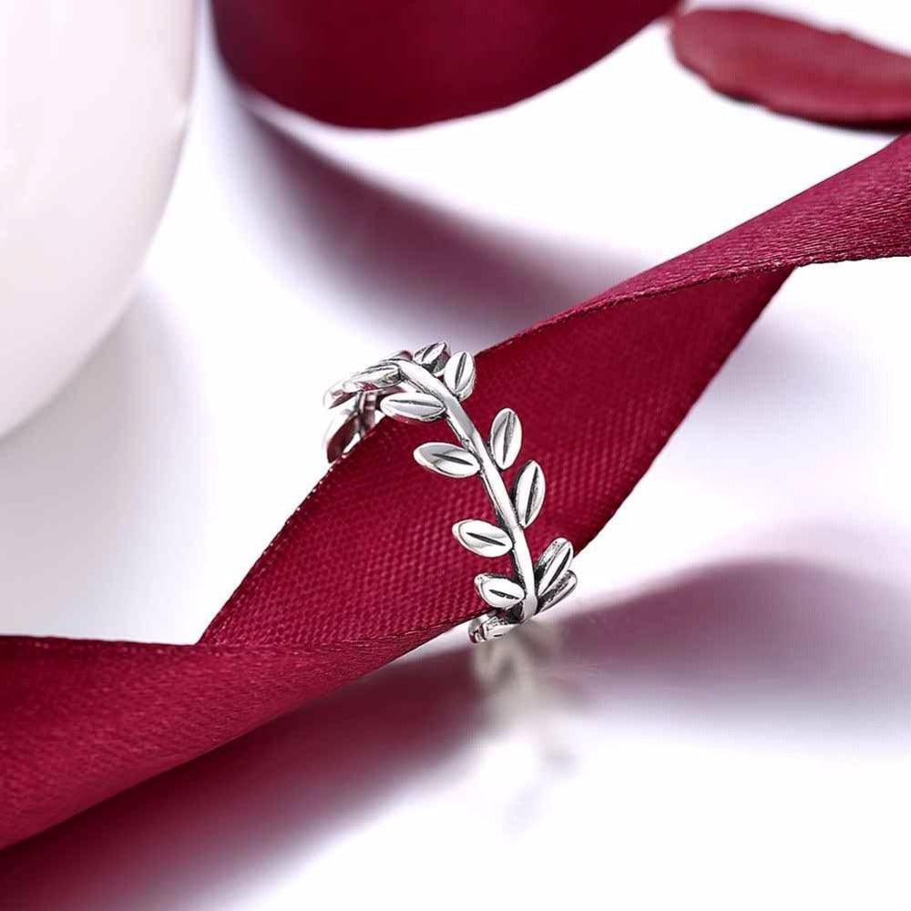 925 Sterling Silver Leaves Rings, Fashion Jewelry Gift for Women - Personalized Jewel