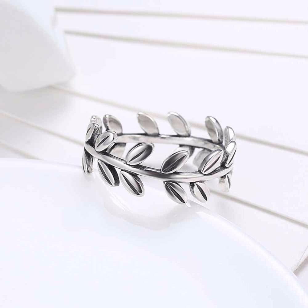 925 Sterling Silver Leaves Rings, Fashion Jewelry Gift for Women - Personalized Jewel