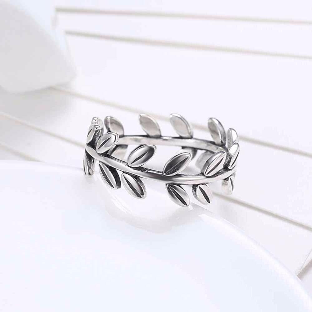 925 Sterling Silver Leaves Rings, Fashion Jewelry Gift for Women - Personalized Jewel