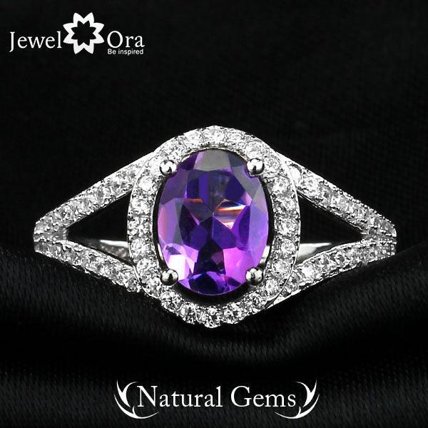 925 Sterling Silver Natural Stone Ring, Fashion Gift for Women - Personalized Jewel