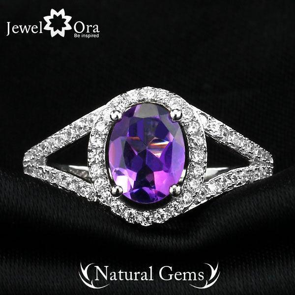 925 Sterling Silver Natural Stone Ring, Fashion Gift for Women - Personalized Jewel
