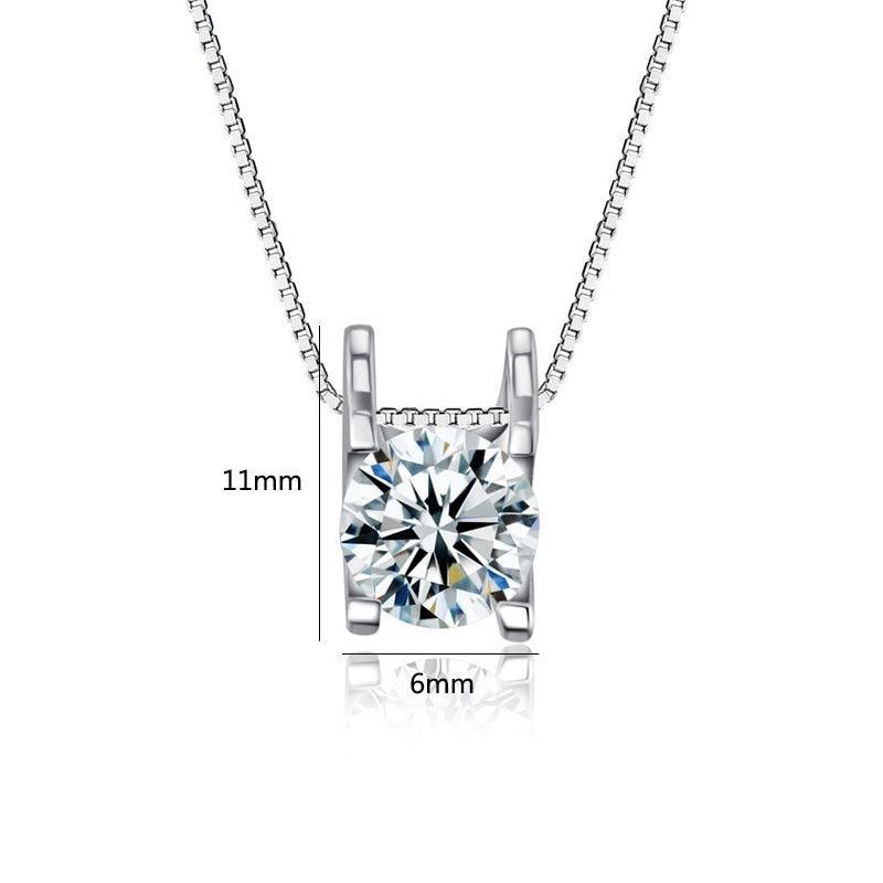 925 Sterling Silver Necklace & Pendant for women- Stylish Zirconia Choker - Personalized Jewel