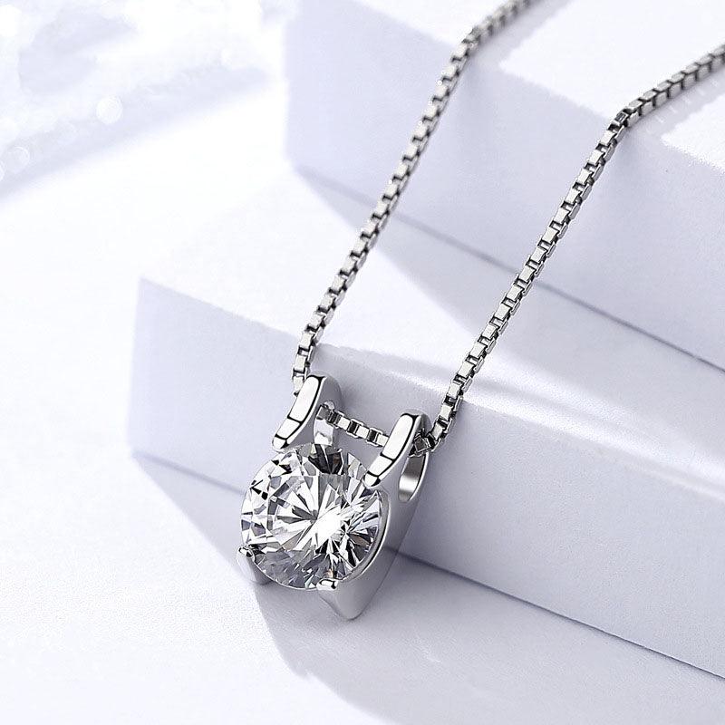 925 Sterling Silver Necklace & Pendant for women- Stylish Zirconia Choker - Personalized Jewel