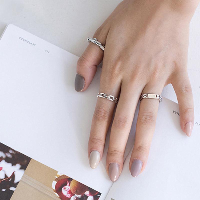 925 Sterling Silver Open Cuff Adjustable Ring, Fashion Jewelry Gift for Women - Personalized Jewel