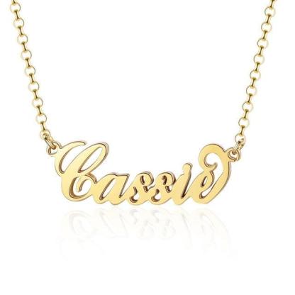 925 Sterling Silver Personalized Custom Nameplate Pendant Necklace, Beautiful Gift for Women - Personalized Jewel