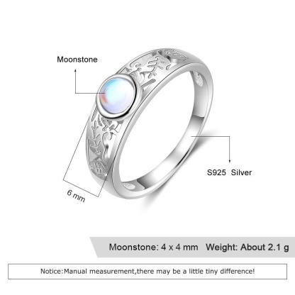 925 Sterling Silver Promise Ring, Flower Leaf Wedding Ring - Fashion Jewelry Collection Band - Perfect Choice For Women Of All Ages - Personalized Jewel