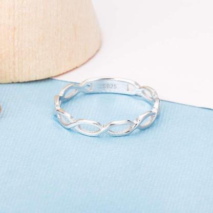 925 Sterling Silver Rings for Women - Infinity Love 8-Shape Design – Party Jewelry Gift - Personalized Jewel