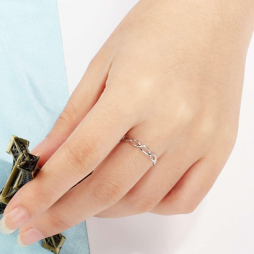925 Sterling Silver Rings for Women - Infinity Love 8-Shape Design – Party Jewelry Gift - Personalized Jewel