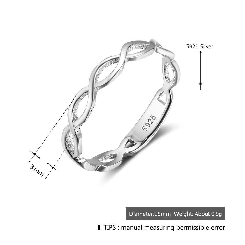 925 Sterling Silver Rings for Women - Infinity Love 8-Shape Design – Party Jewelry Gift - Personalized Jewel