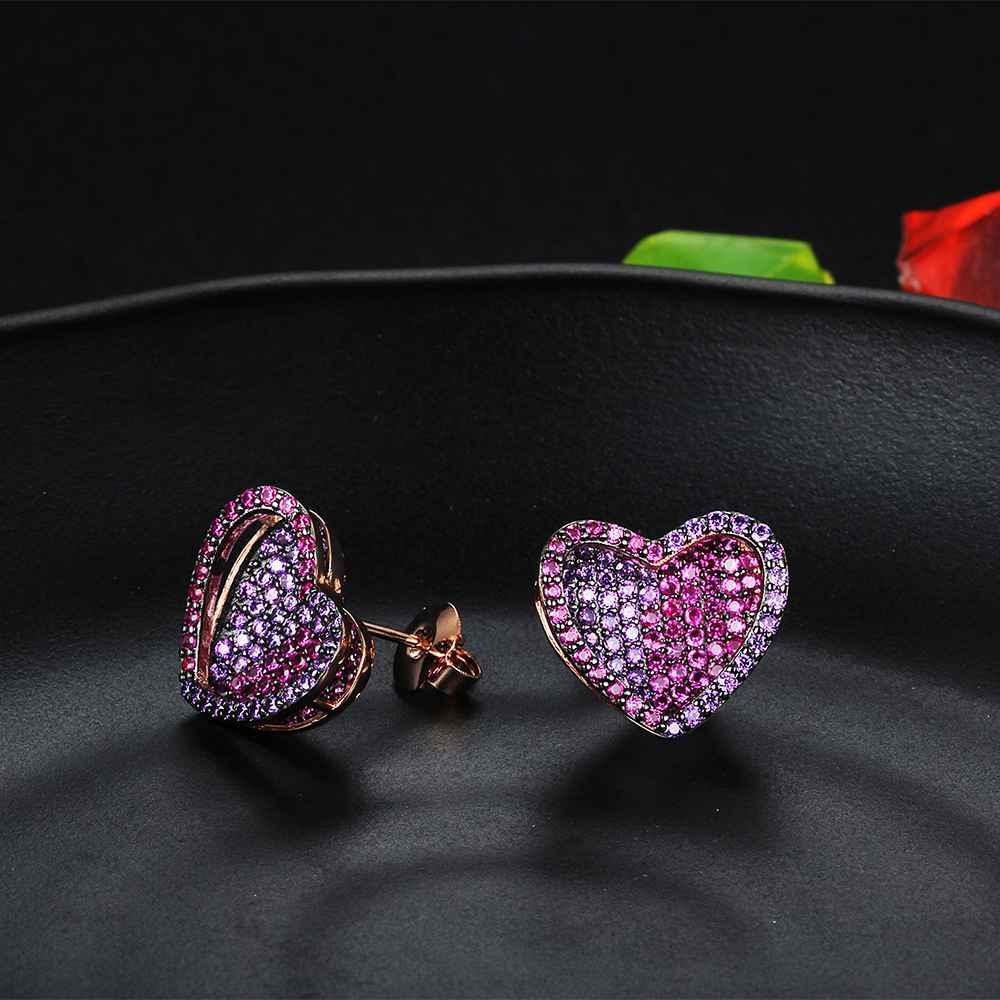 925 Sterling Silver Stud Earrings Romantic Valentine's Day Gift For Women - Personalized Jewel