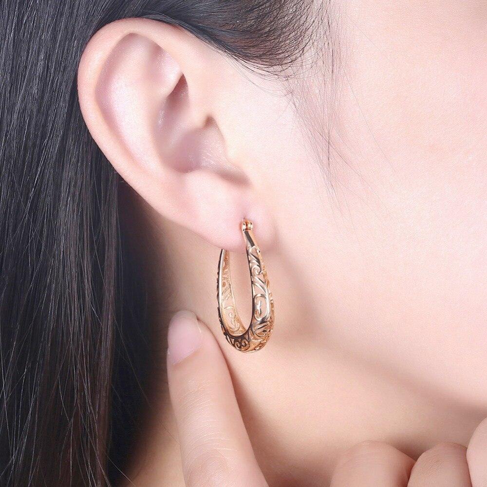 925 Sterling Silver Vintage Hoop Earrings for Women, Extraordinary Design Fashion Jewelry, 2 Color Options - Personalized Jewel