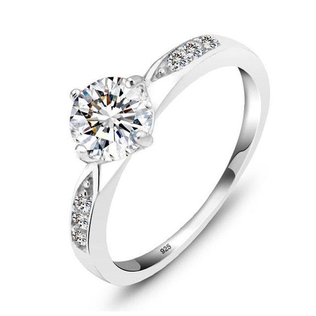 925 Sterling Silver Wedding Promise Rings for Women – Classic Bridesmaid Gifts - Personalized Jewel