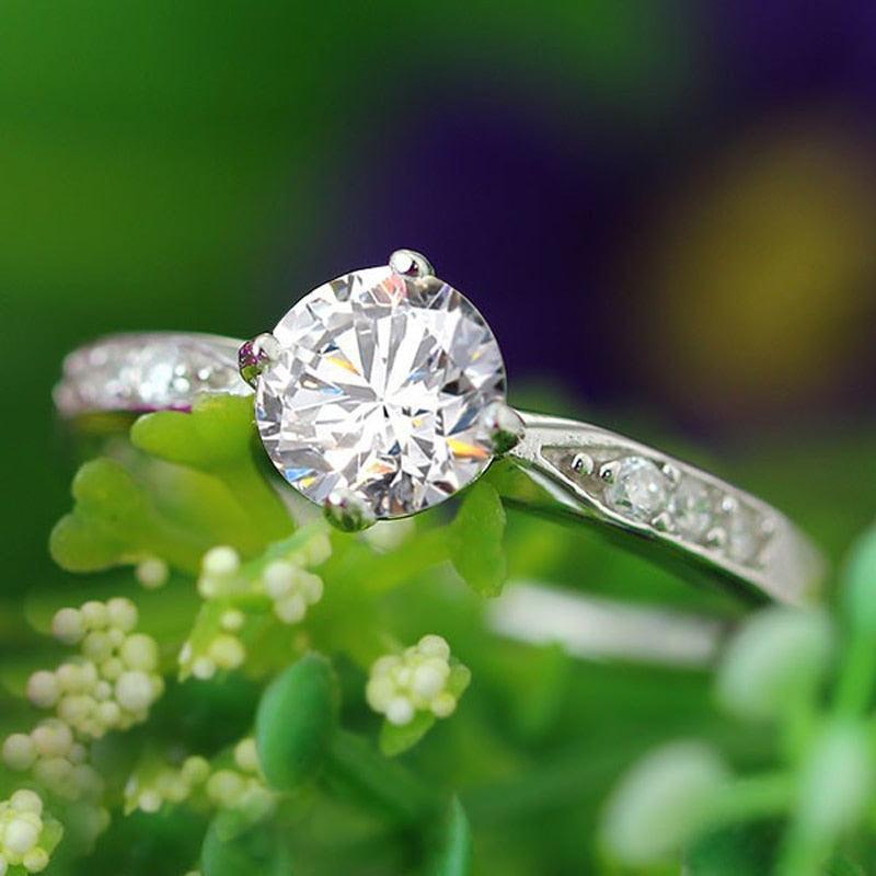 925 Sterling Silver Wedding Promise Rings for Women – Classic Bridesmaid Gifts - Personalized Jewel