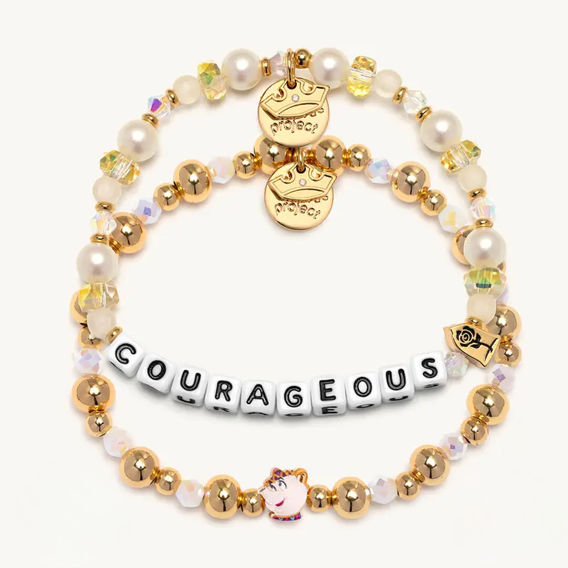 Inspirational Beaded Bracelet Bundle With Letter Charms For Women