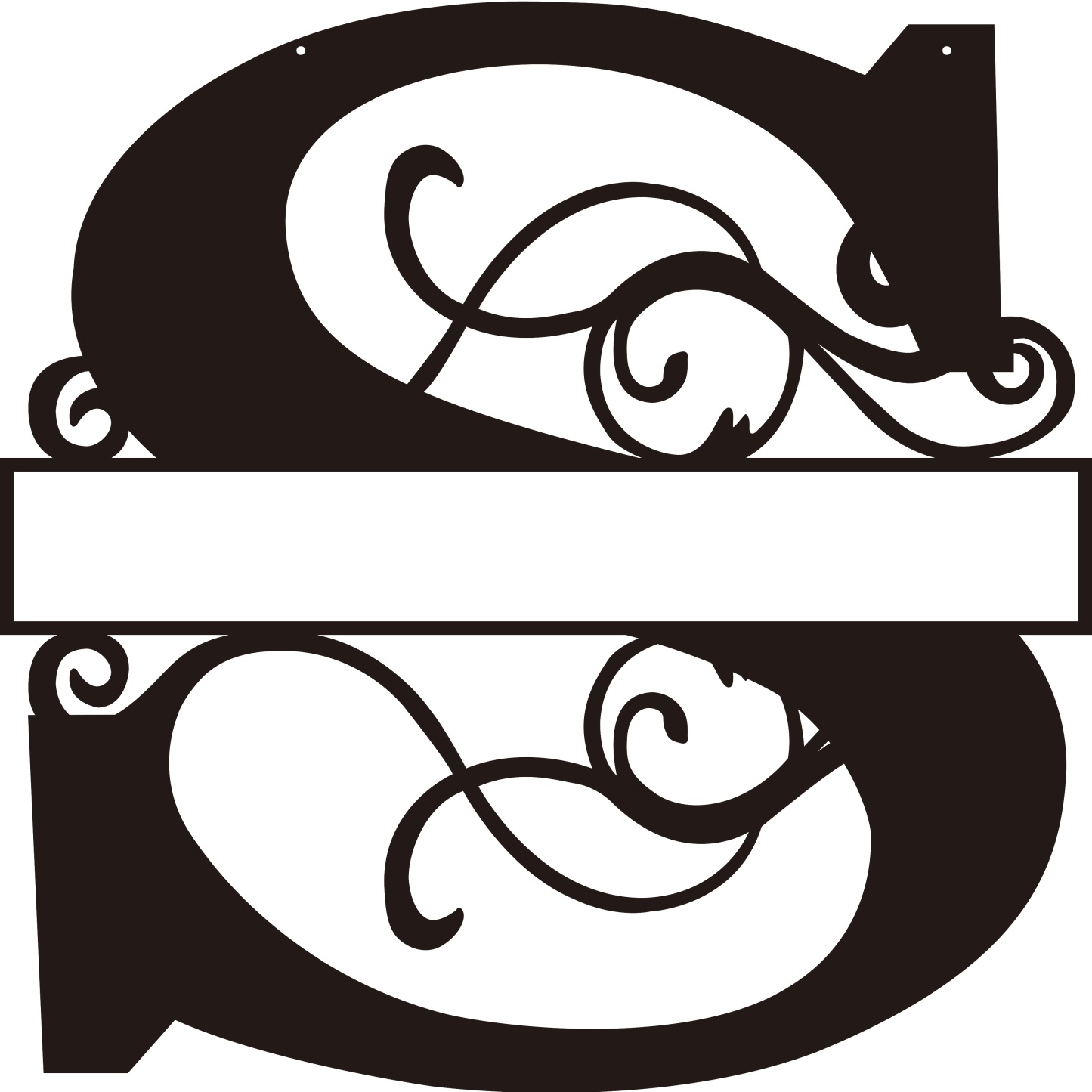 Personalized Split Letter Craft Sign For Home