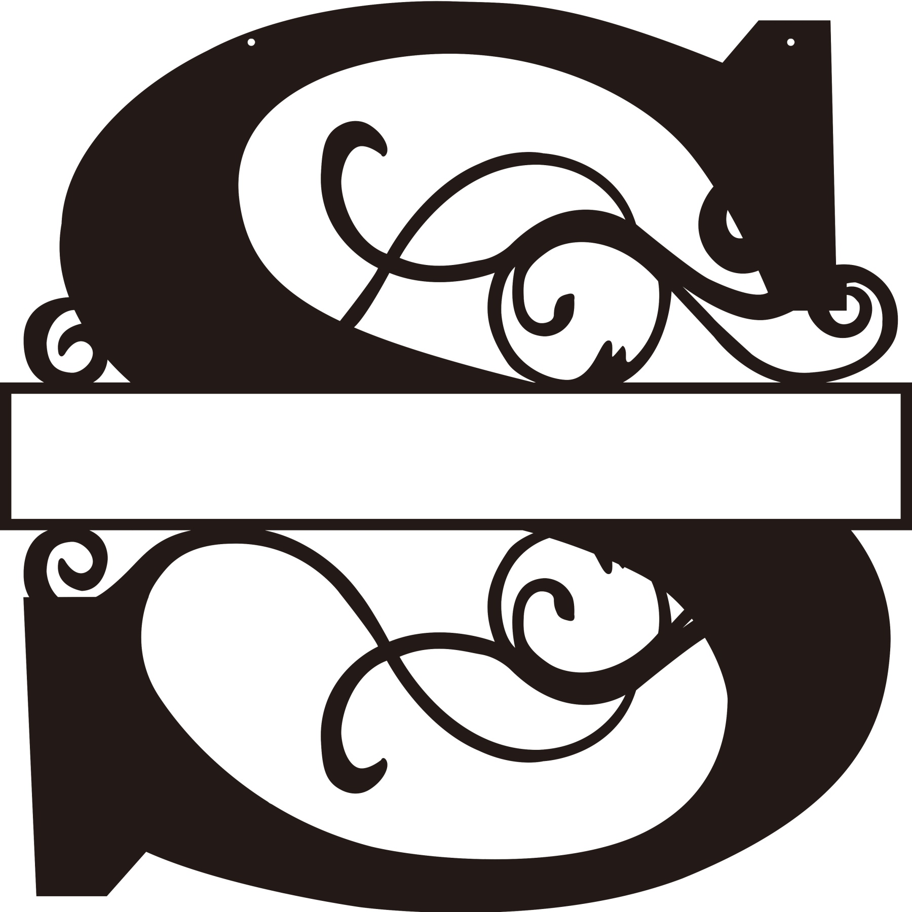 Personalized Split Letter Craft Sign For Home