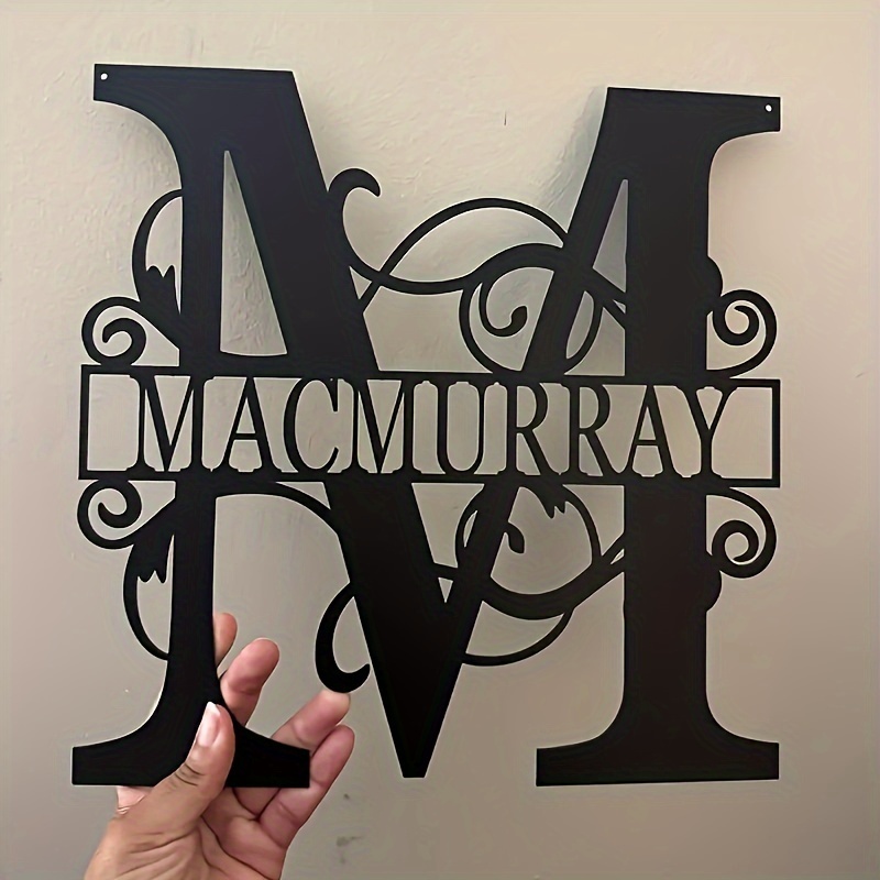 1 Piece Customizable One Alphabet Metal Sign