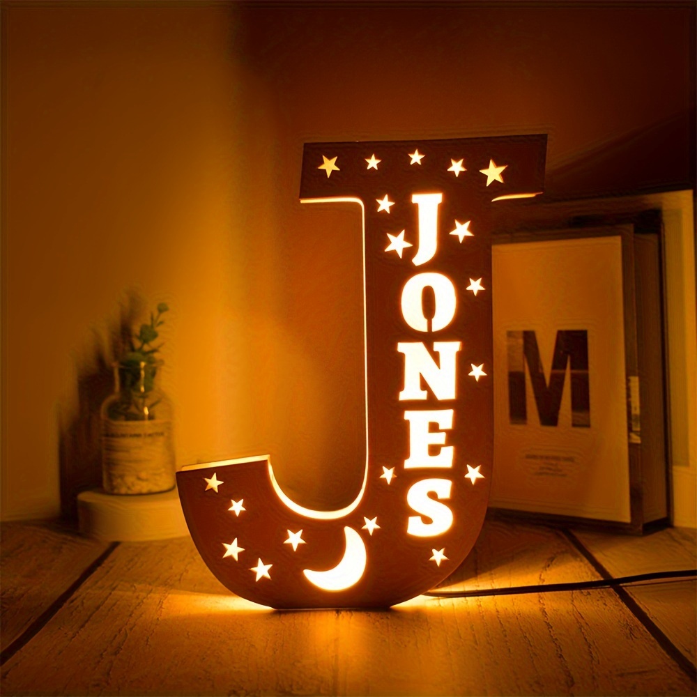 Personalized Alphabet LED Night Light
