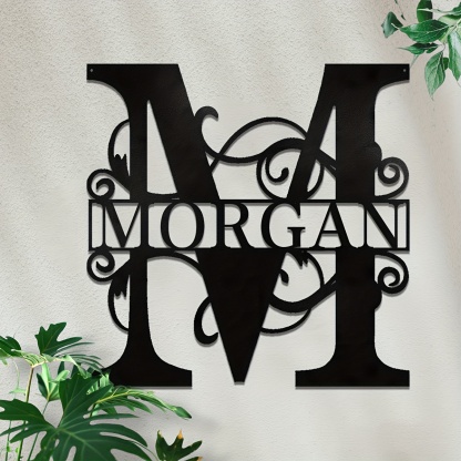 1 Piece Customizable One Alphabet Metal Sign