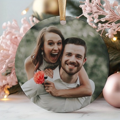 Personalized Bohemian Style Photo Ornament For Family Tree