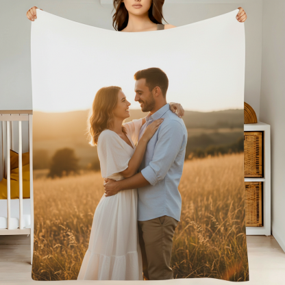 Personalized Flannel Blanket With Custom Photo