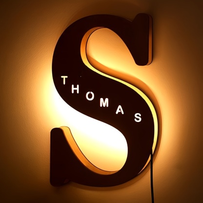 Custom Personalized LED Alphabet Letter Night Light
