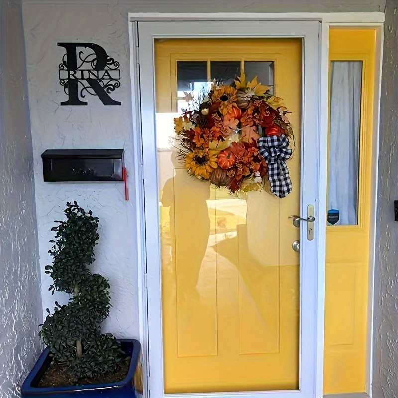 1 Piece Customizable One Alphabet Metal Sign