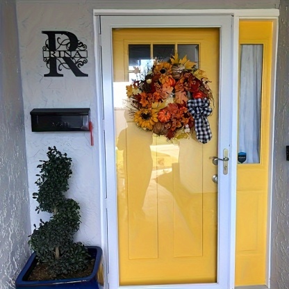 1 Piece Customizable One Alphabet Metal Sign