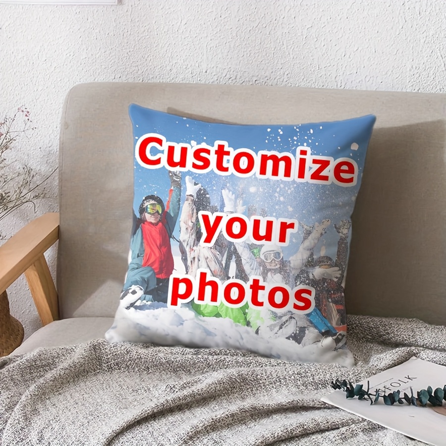 Custom Dual Sided Photo Pillow Cover