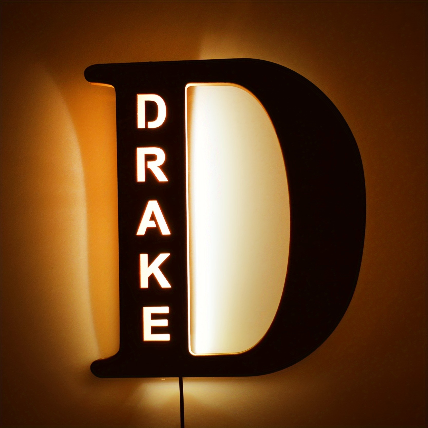 Custom Personalized LED Alphabet Letter Night Light