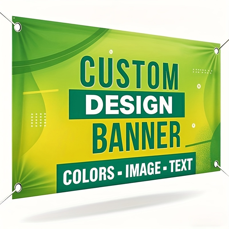 Personalized Banner Flag With Hanging Grommets